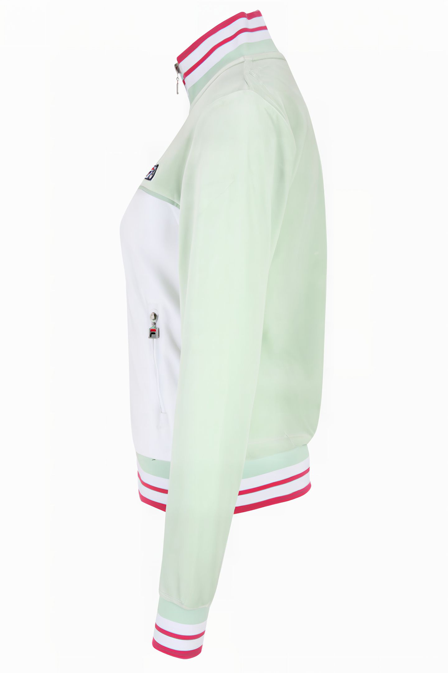 ZABIZ TRACK JACKET SILT GREEN-BRIGHT WHITE 3