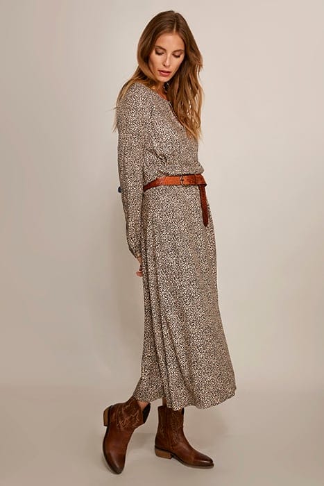 ROUND NECK DRESS SIDESLIT MULTI 4