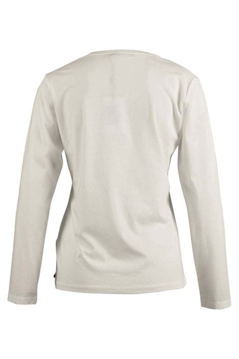 CREW NECK TEE LS + DECO WHITE 2