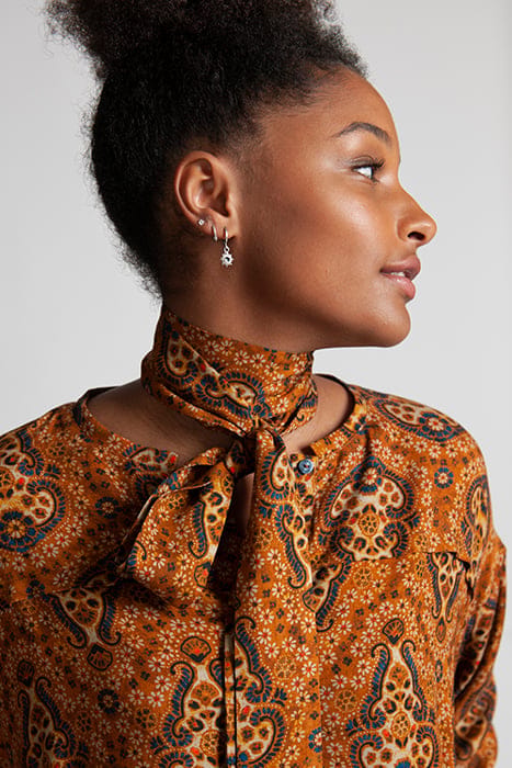 BROWN LONG SLEEVE DRESS 4