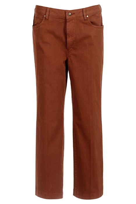 MID HIGH WAIST CROPPED BROWN 1