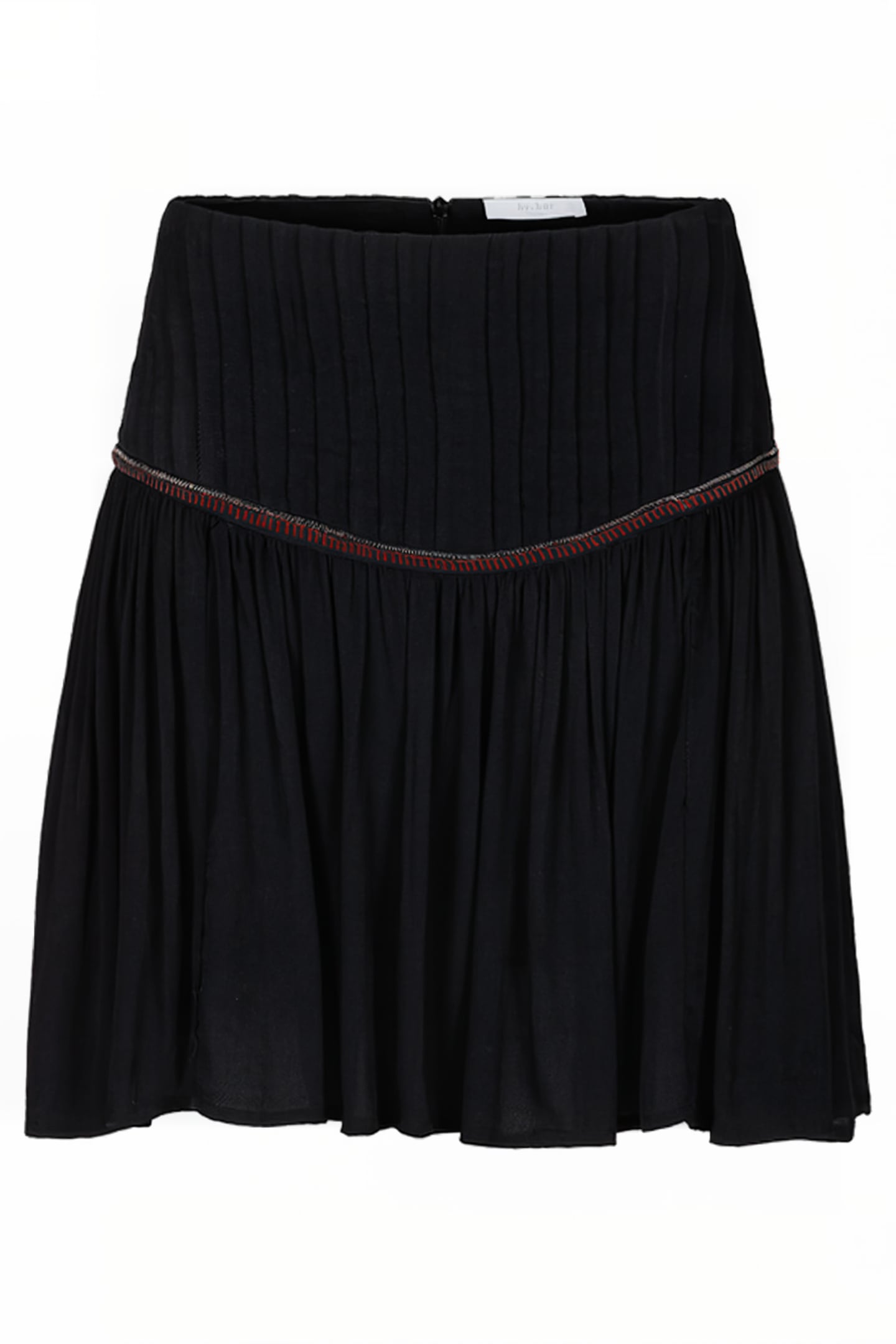 IRIS EMBROIDERY SKIRT JET BLACK 3