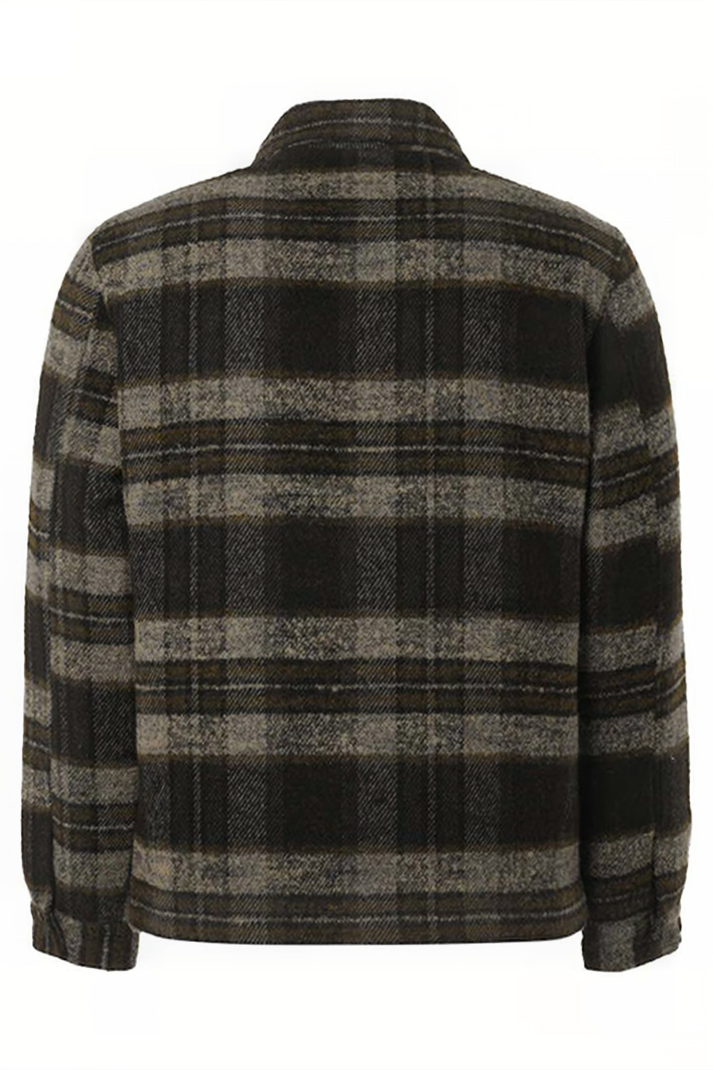 JACKET SHORT FIT KNITTED CHECK WITH WOOL BLACK 6