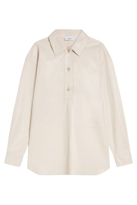 CLOSED WOMEN LEATHER SHIRT SHIRTS & BLOUSES NUDE 5
