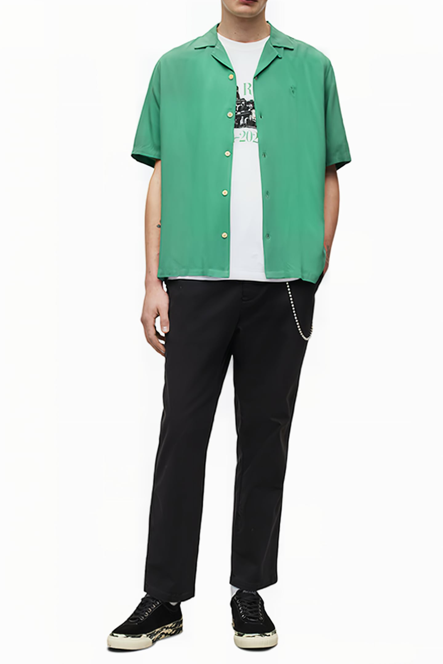 VENICE SS SHIRT DARK THYME GREEN 3