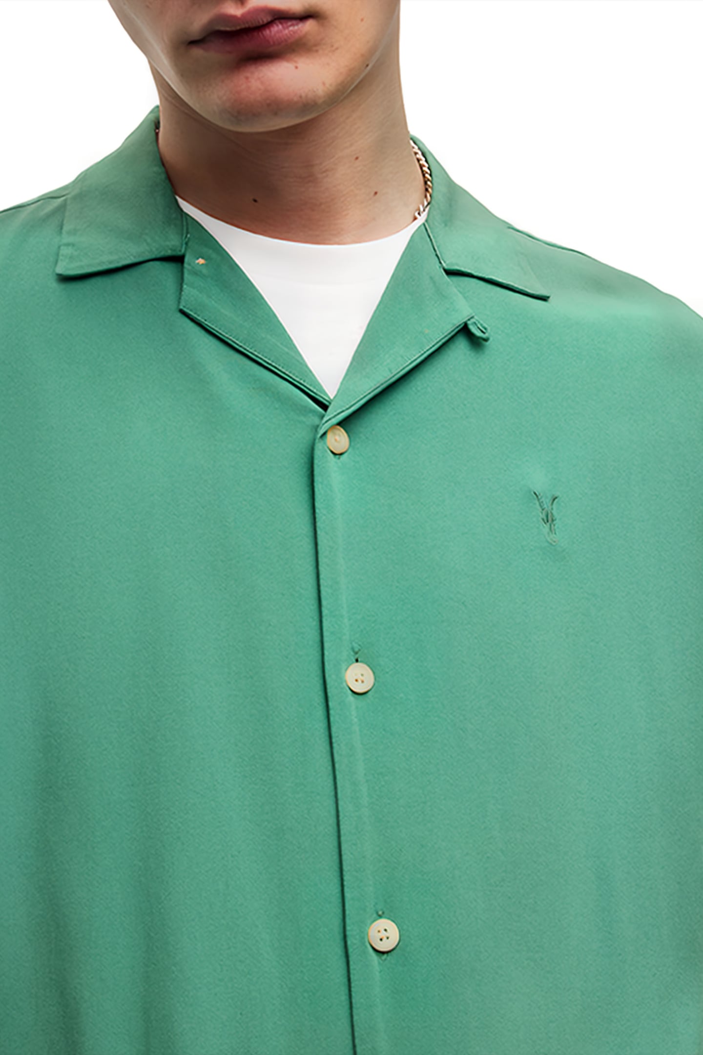 VENICE SS SHIRT DARK THYME GREEN 5