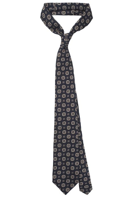 NAVY FLOWERS TIE 1