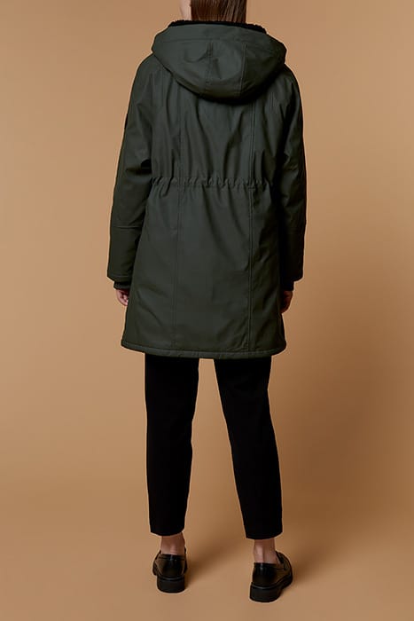 DELTA - LONG PARKA IN COATED CANVAS WITH LINING BOA 2