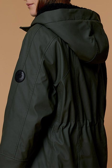 DELTA - LONG PARKA IN COATED CANVAS WITH LINING BOA 5
