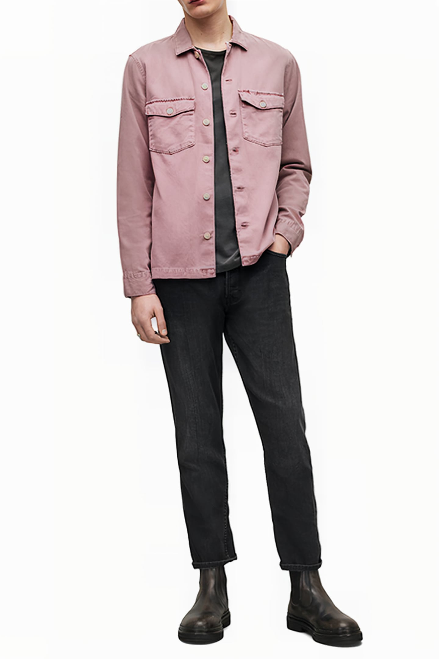 SPOTTER LS SHIRT ASHED PINK 3