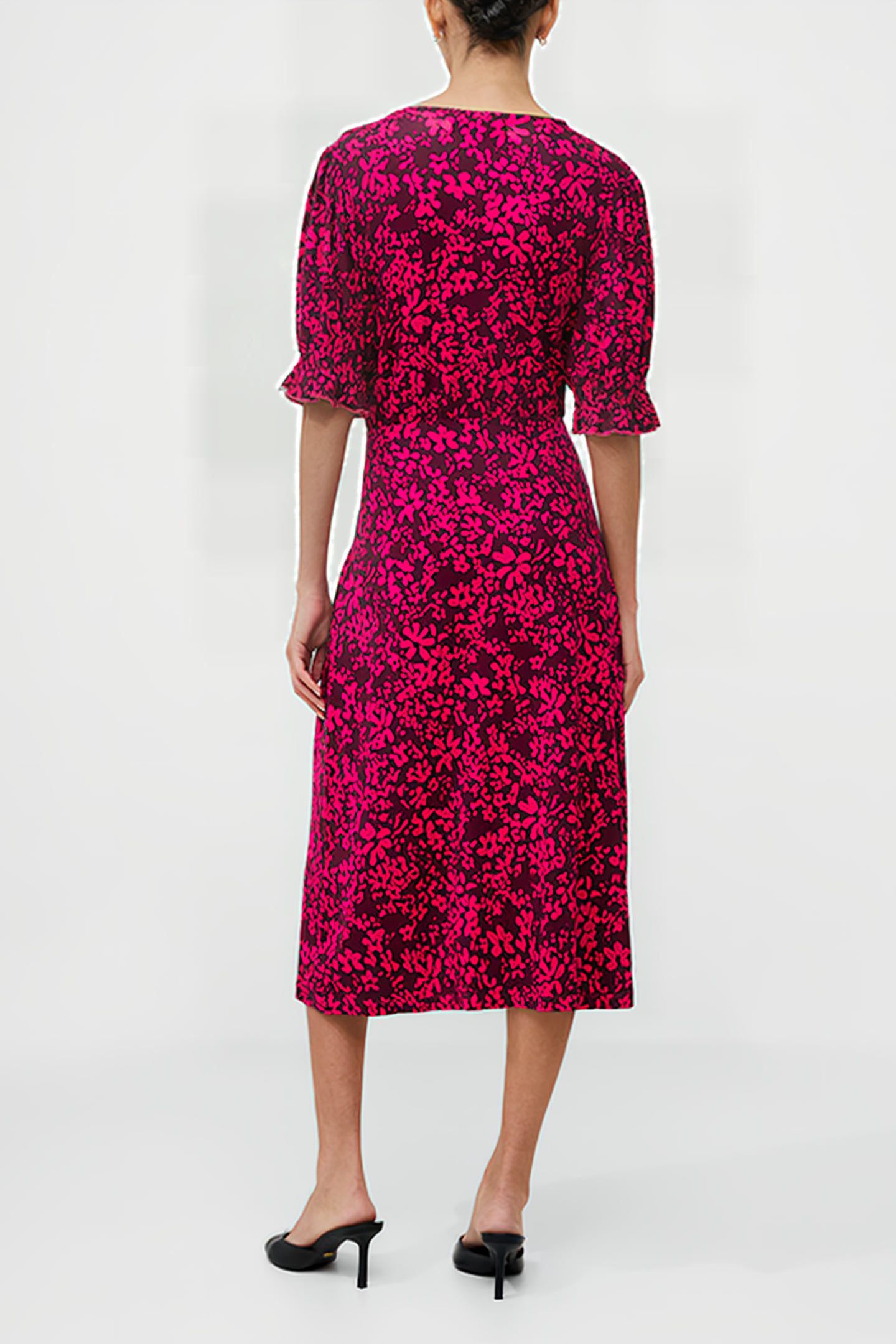 VEE BUTTON-THRU M PLUM/HOT PINK 2