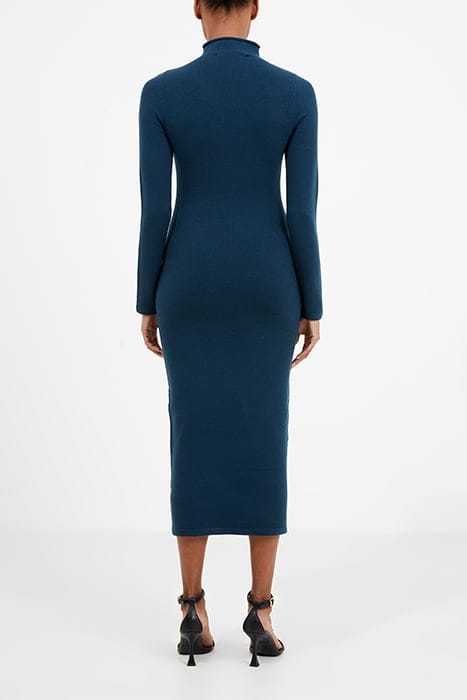 BABYSOFT ROLL NECK DRESS DEEP TEAL 3