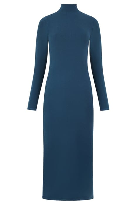BABYSOFT ROLL NECK DRESS DEEP TEAL 4
