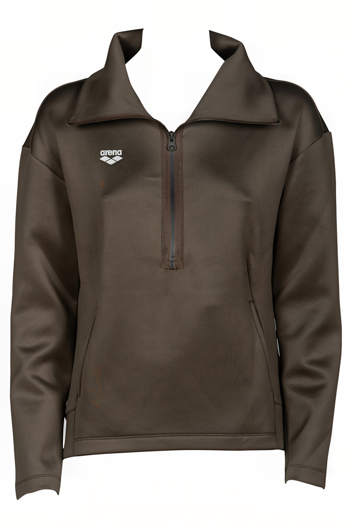 W L/S SPACER HALZ ZIP OLIVE GREEN 4