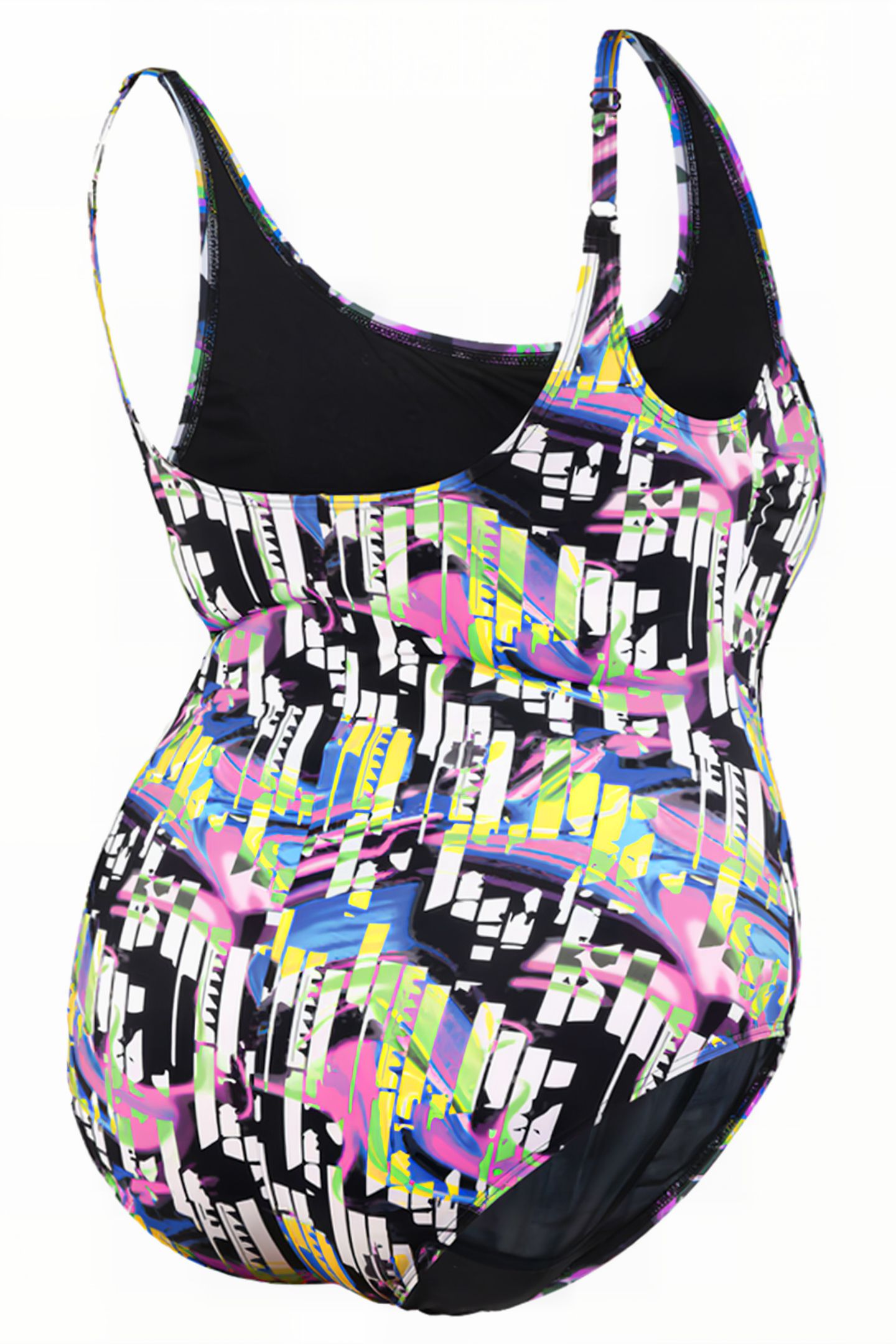 WOMEN'S BODYLIFT SWIMSUIT CAROLINA U BAC BLACK MULTI 6