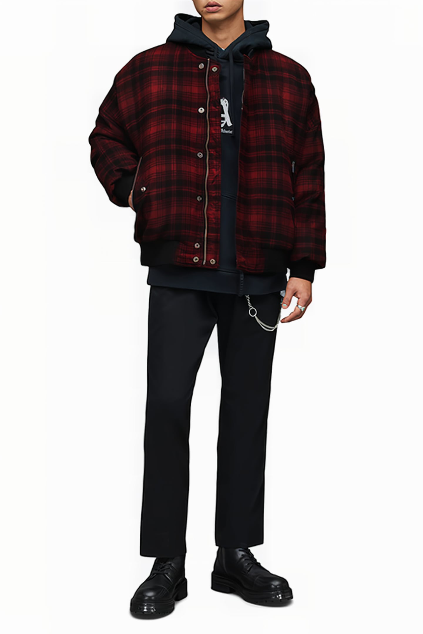 STAN BOMBER RED/BLACK 3