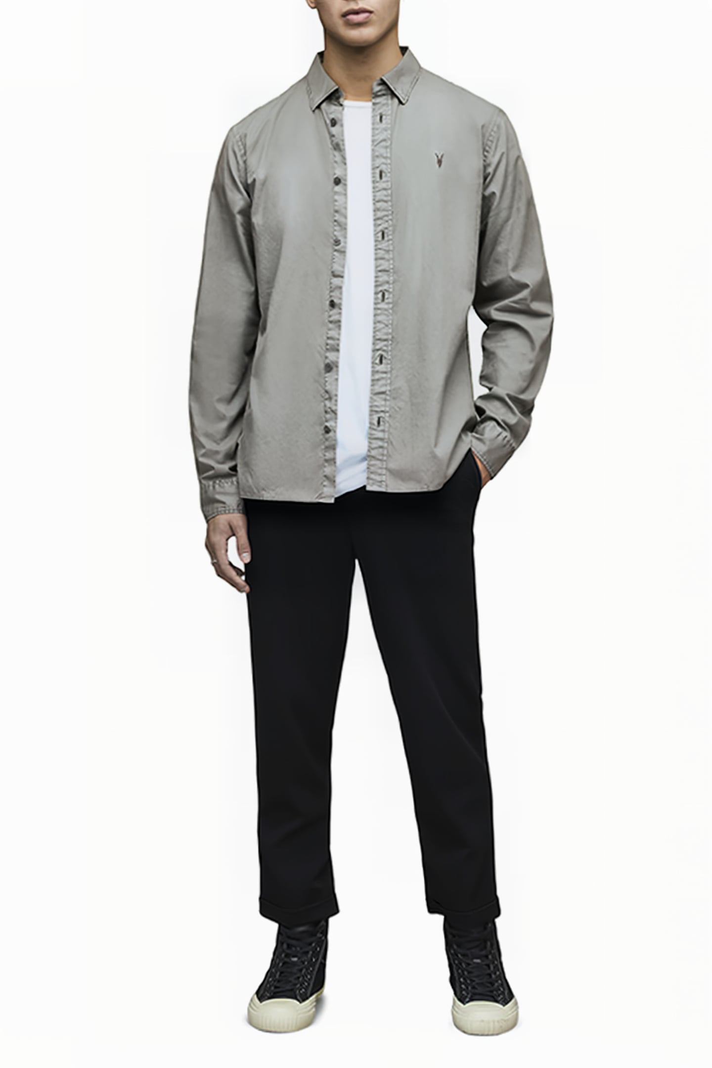 HAWTHORNE LS SHIRT STEREO GREY 3