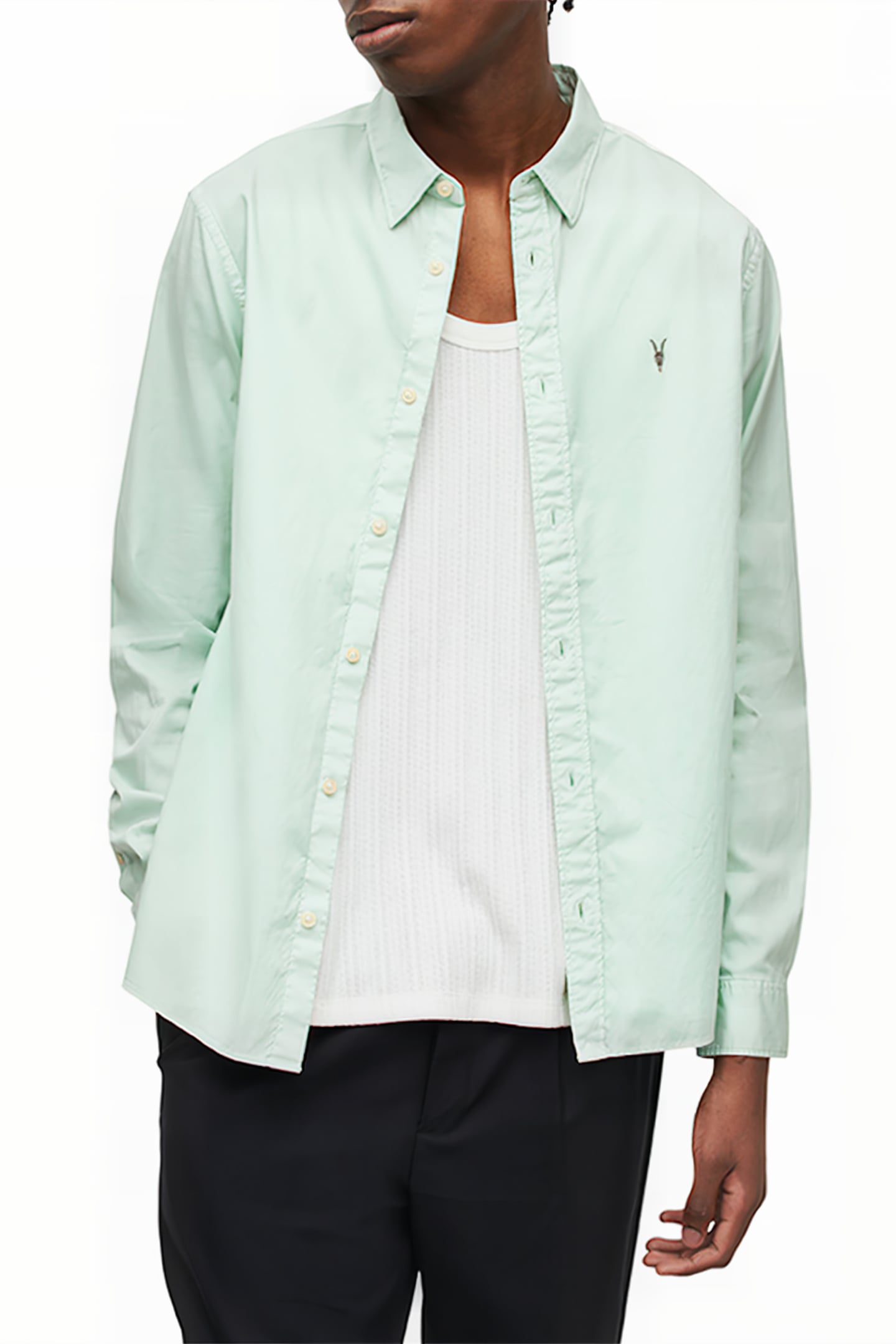HAWTHORNE LS SHIRT AQUATIC BLUE 1