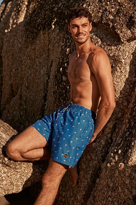 SWIMSHORT SCRATCHED SHIWI PALM SKYDIVE BLUE SKYDIVE BLUE 5