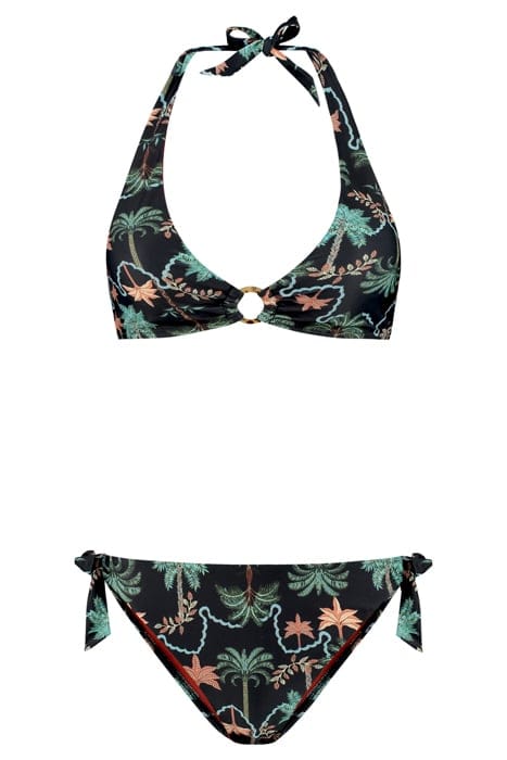 CARO BIKINI SET JAIPUR PALM BLACK BLACK 4