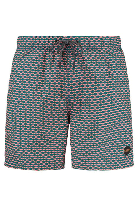 SWIM SHORT HAMMAM MICRO PEACH DEEP LAGOON BLUE DEEP LAGOON B 1