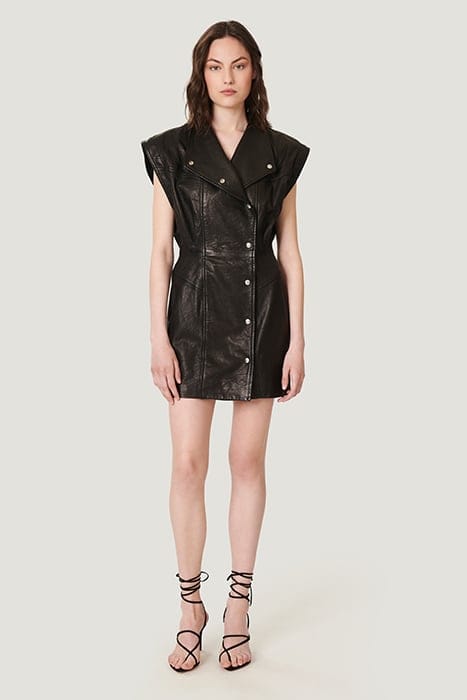 ANATA LEATHER DRESS IN BLACK 2