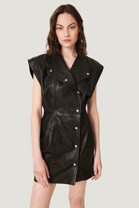 ANATA LEATHER DRESS IN BLACK 1