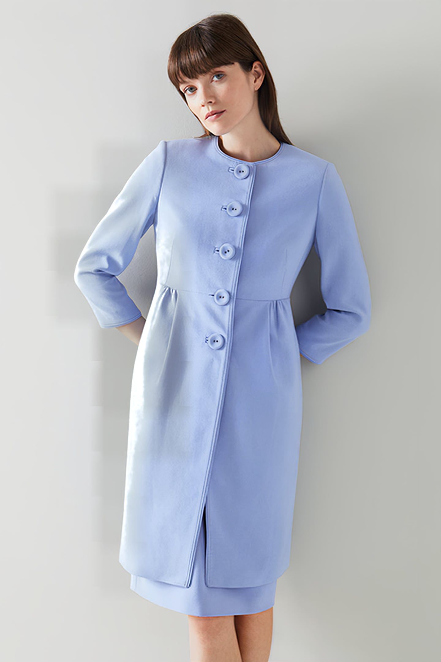 GEORGIA SINGLE BREASTED COAT LAVENDER 1