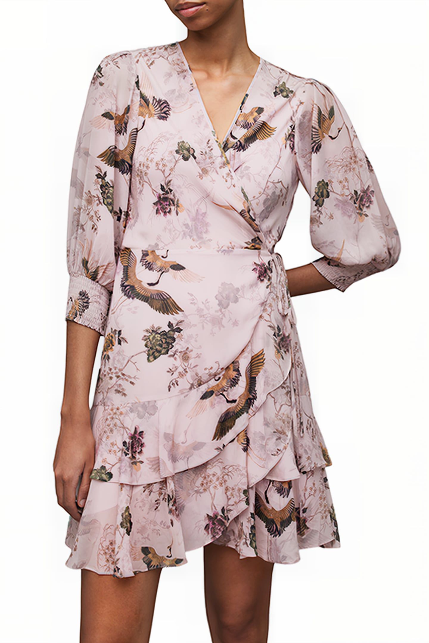 ARI PEGGY DRESS DUSTY PINK 1