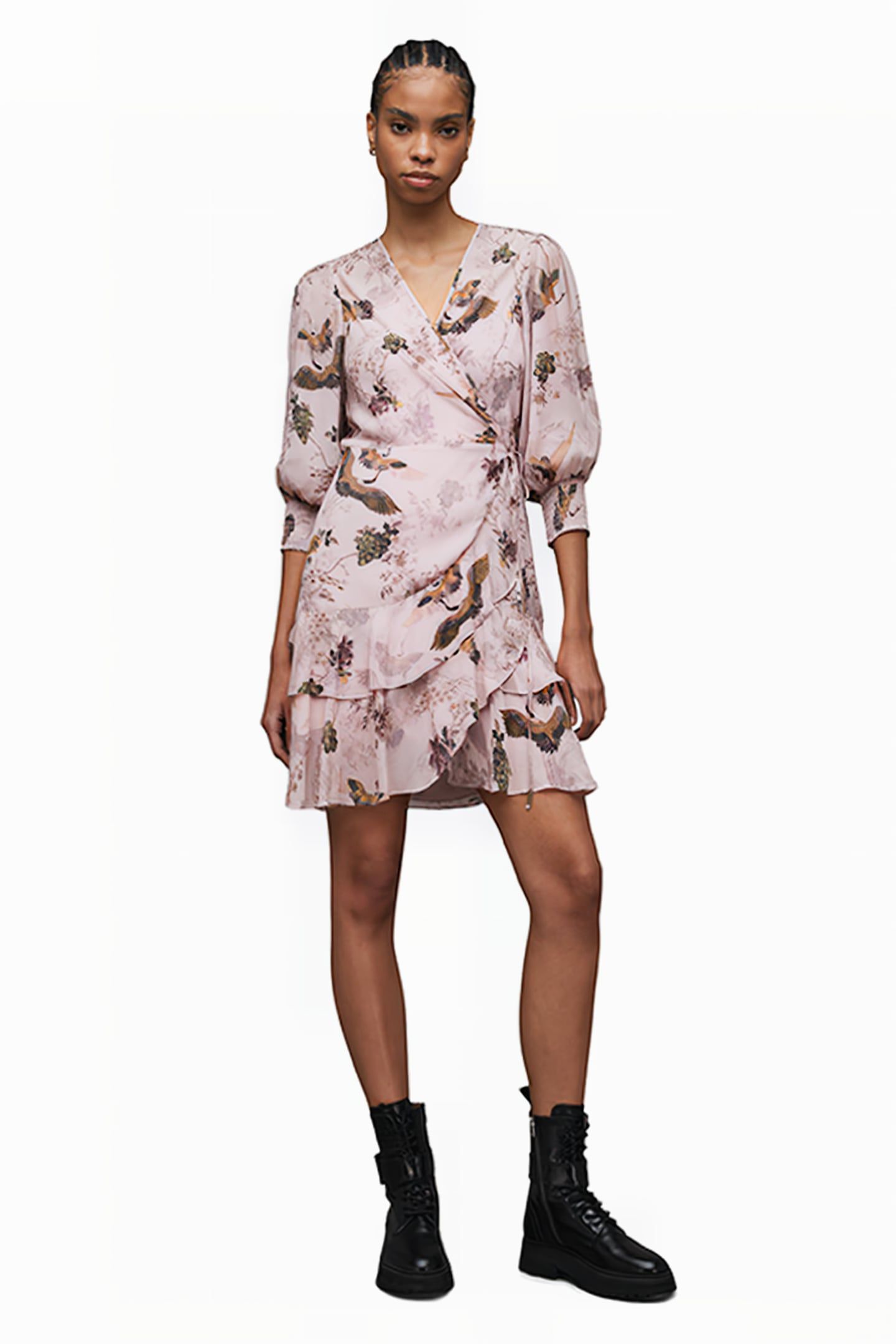 ARI PEGGY DRESS DUSTY PINK 3