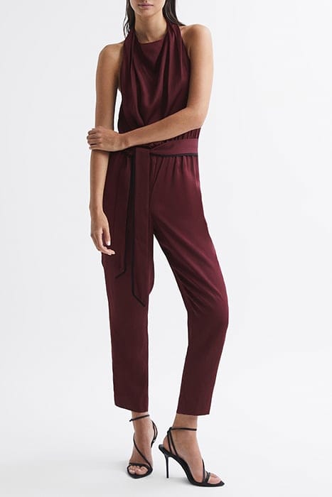 FRIDA JUMPSUIT — BURGUNDY 1