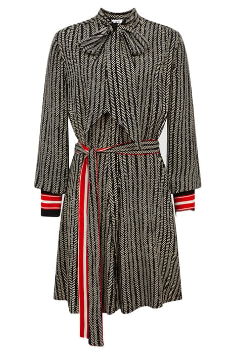 ROBYN SHIRT DRESS — BLACK/RED 7