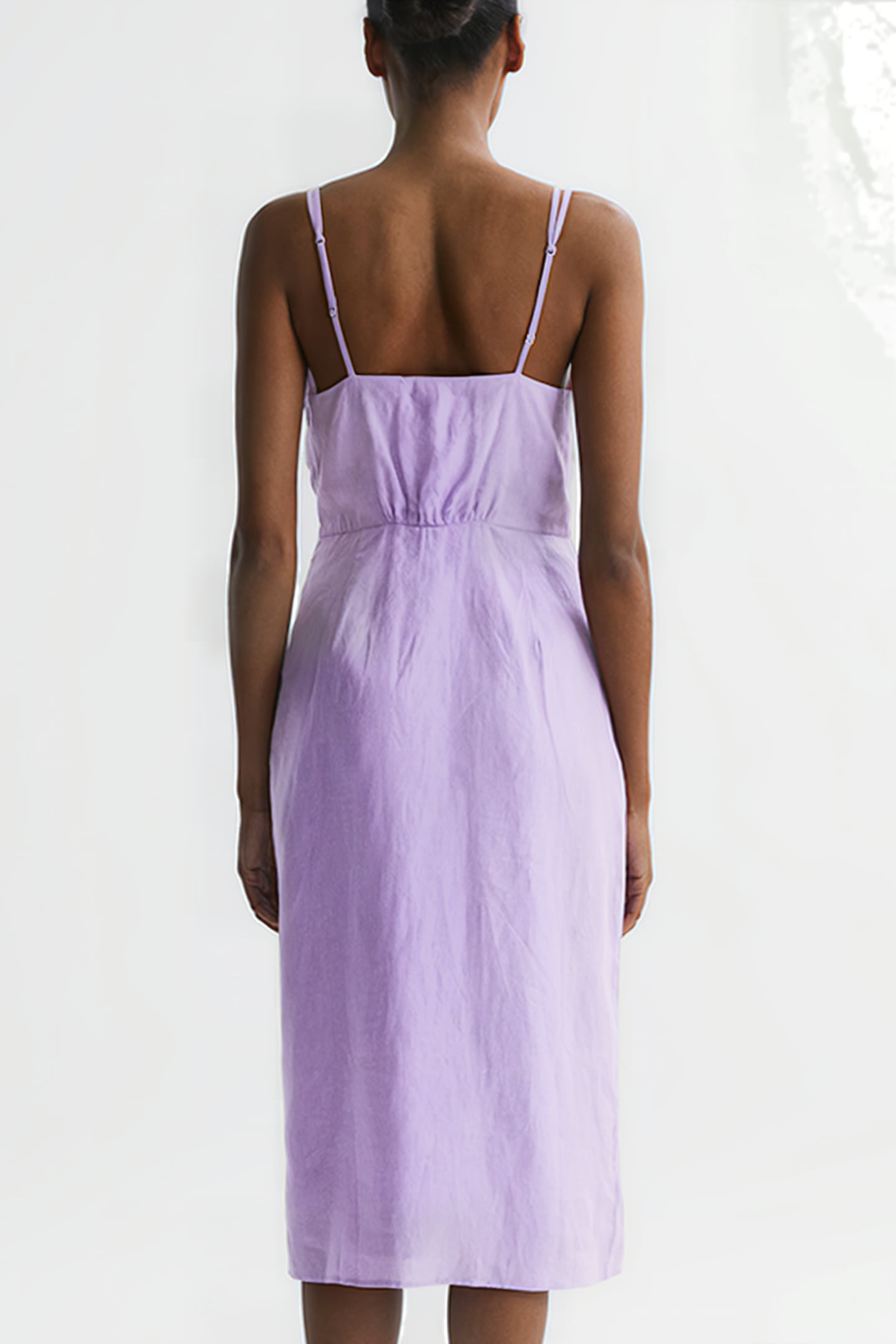 ESME MIDI DRESS — LILAC 2