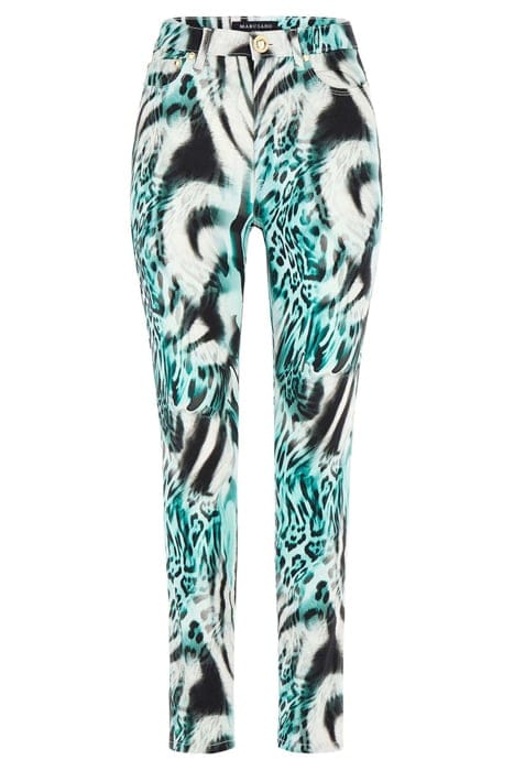 MARCIANO BY GUESS PRINTED STILETTO FELINE FEELING SKINNY PAN 5