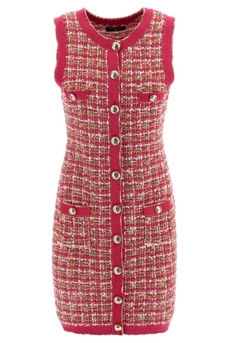 MARCIANO BY GUESS MARIAH DRESS TWEED S CORAL PEONIE TWEED 5