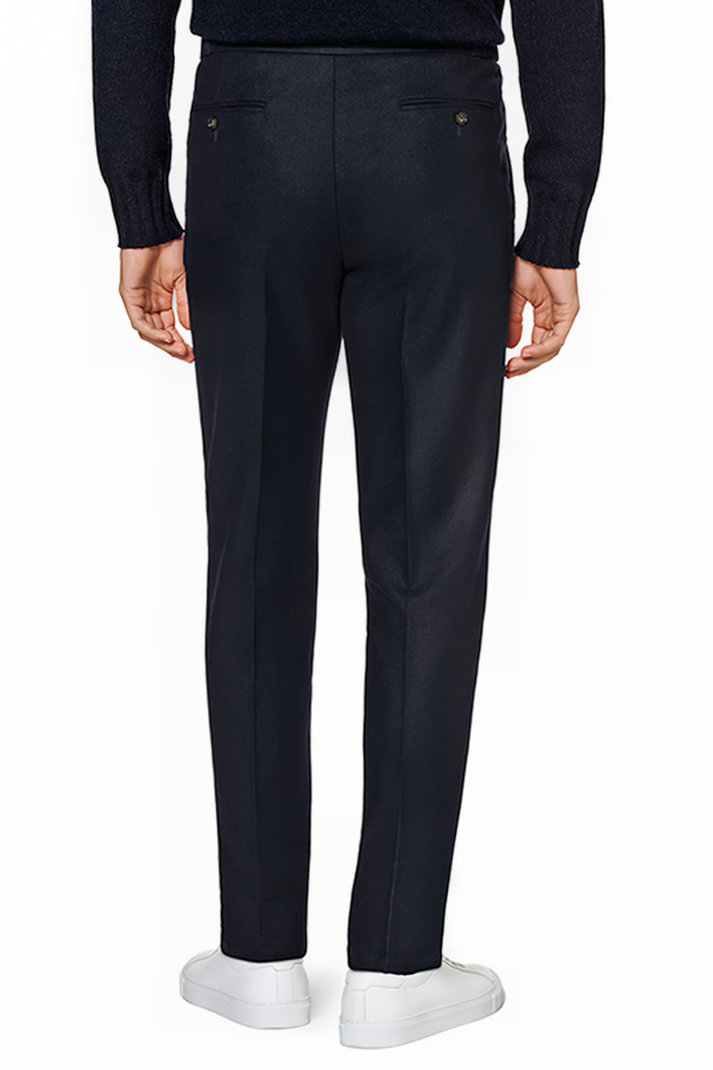 NAVY DRAWSTRING AMES TROUSERS 2