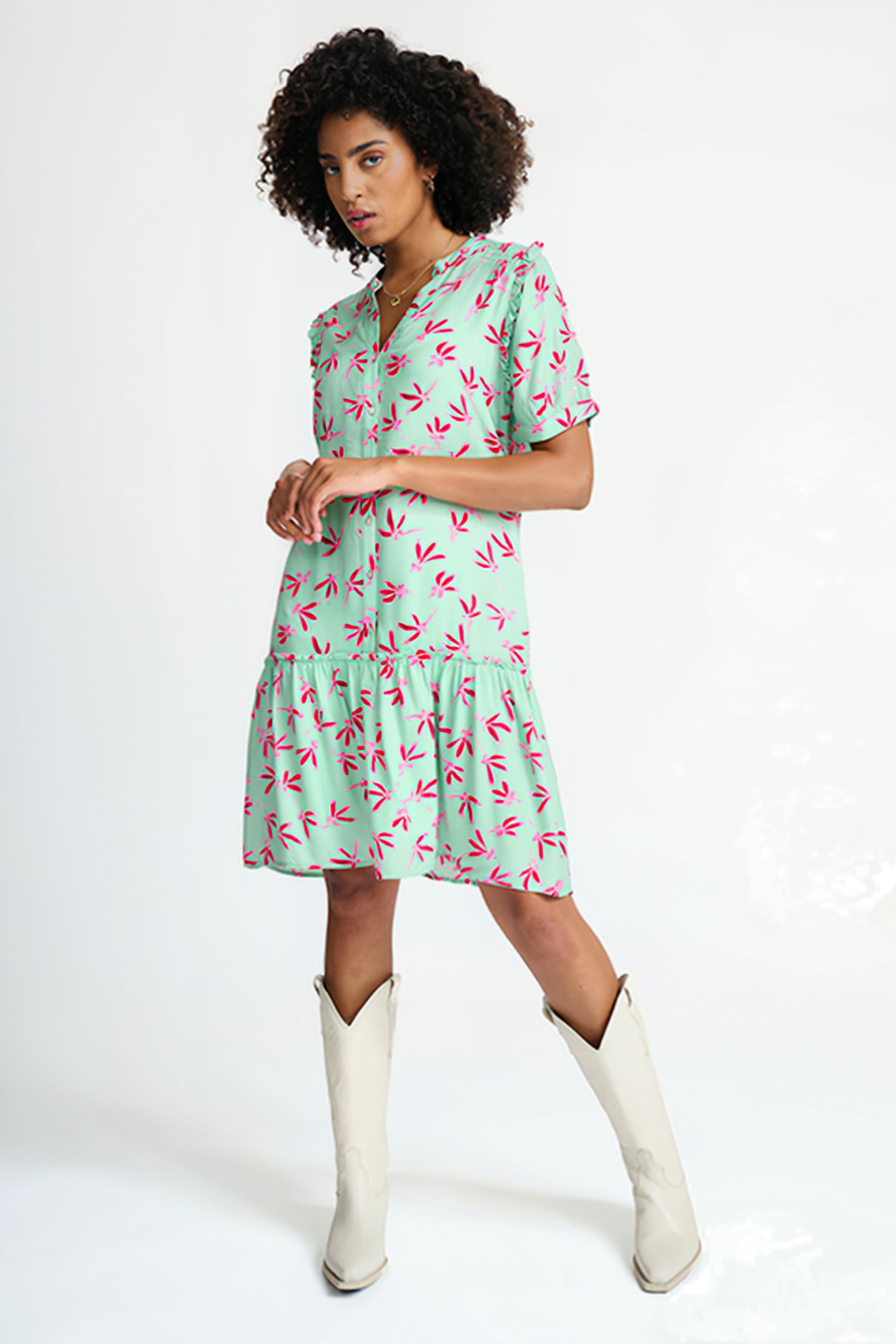 DRESS - EVE FLY AWAY GREEN 3