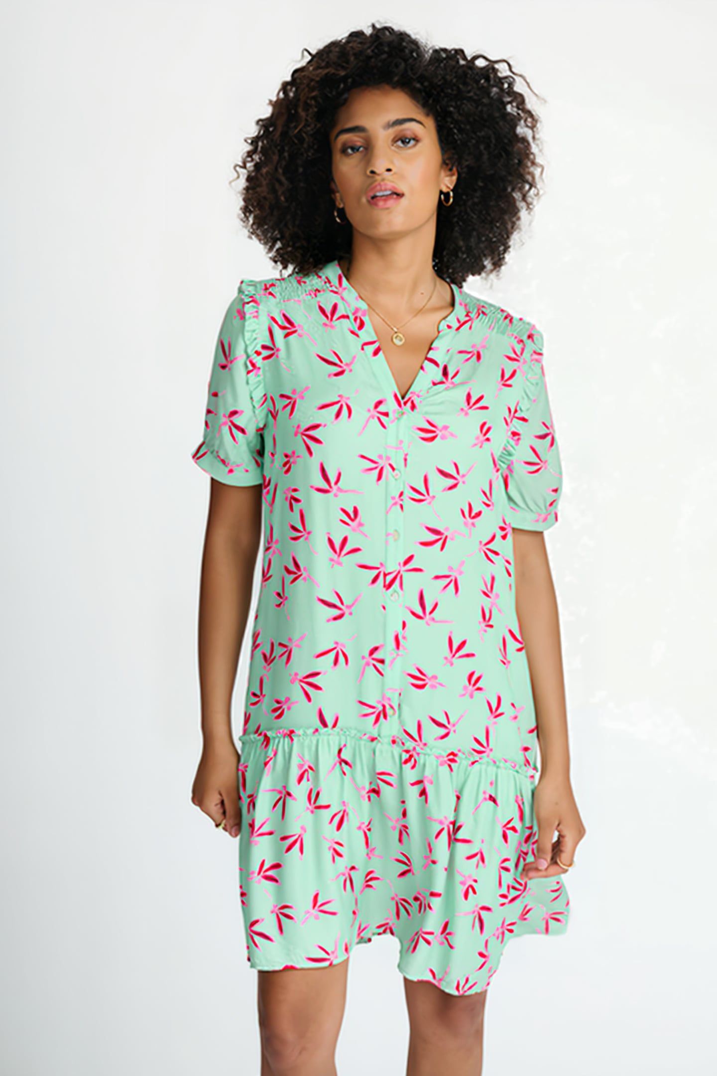 DRESS - EVE FLY AWAY GREEN 1