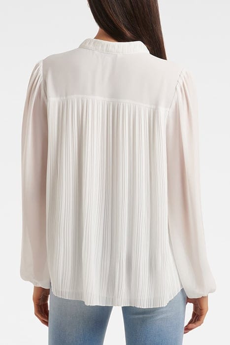 TULLY PLEAT DETAIL BLOUSE PORCELAIN 2