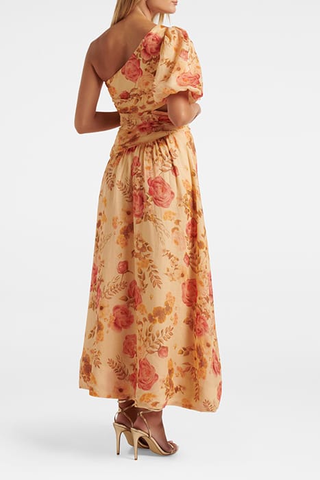 GIORDANA PUFF SLEEVE MIDI HILLVIEW FLORAL 2