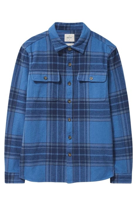 DARWEN CHECK OVERSHIRT DEEP BLUE 4