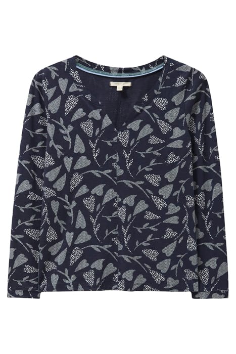 NELLY LS TEE NAVY PRINT 4