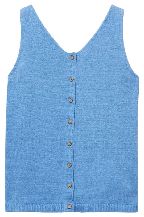 DAISY KNITTED VEST MID BLUE 4
