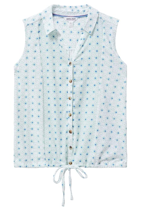 FLOWING GRASSES JERSEY SHIRT TEAL PRINT 4