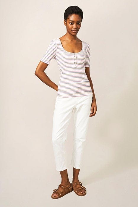 SHERBET TEE WHITE MULTI 1