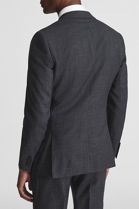 DUNN BLAZER CHARCOAL BLAZER — THE MODEL IS WEARING A SIZE 38 2