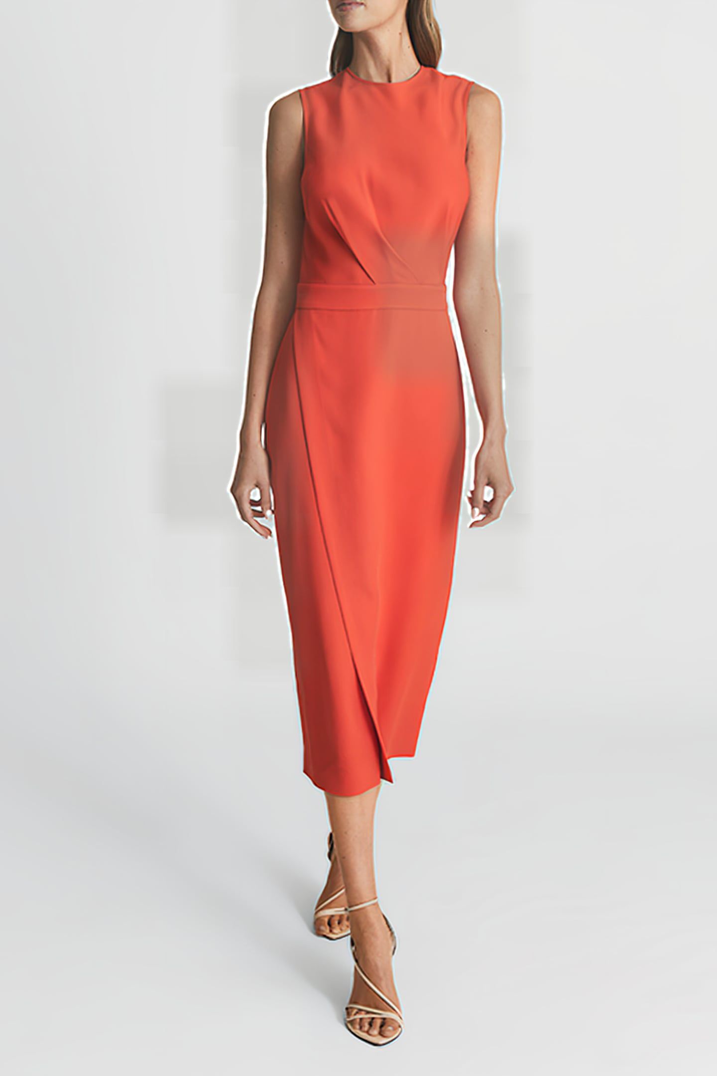 LAYLA MIDI DRESS — ORANGE 2