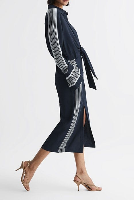 ARABELLA SHIRT DRESS — NAVY 4