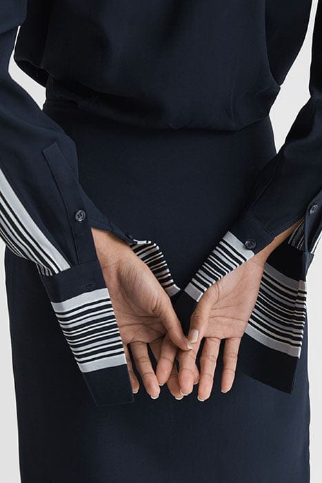 ARABELLA SHIRT DRESS — NAVY 7
