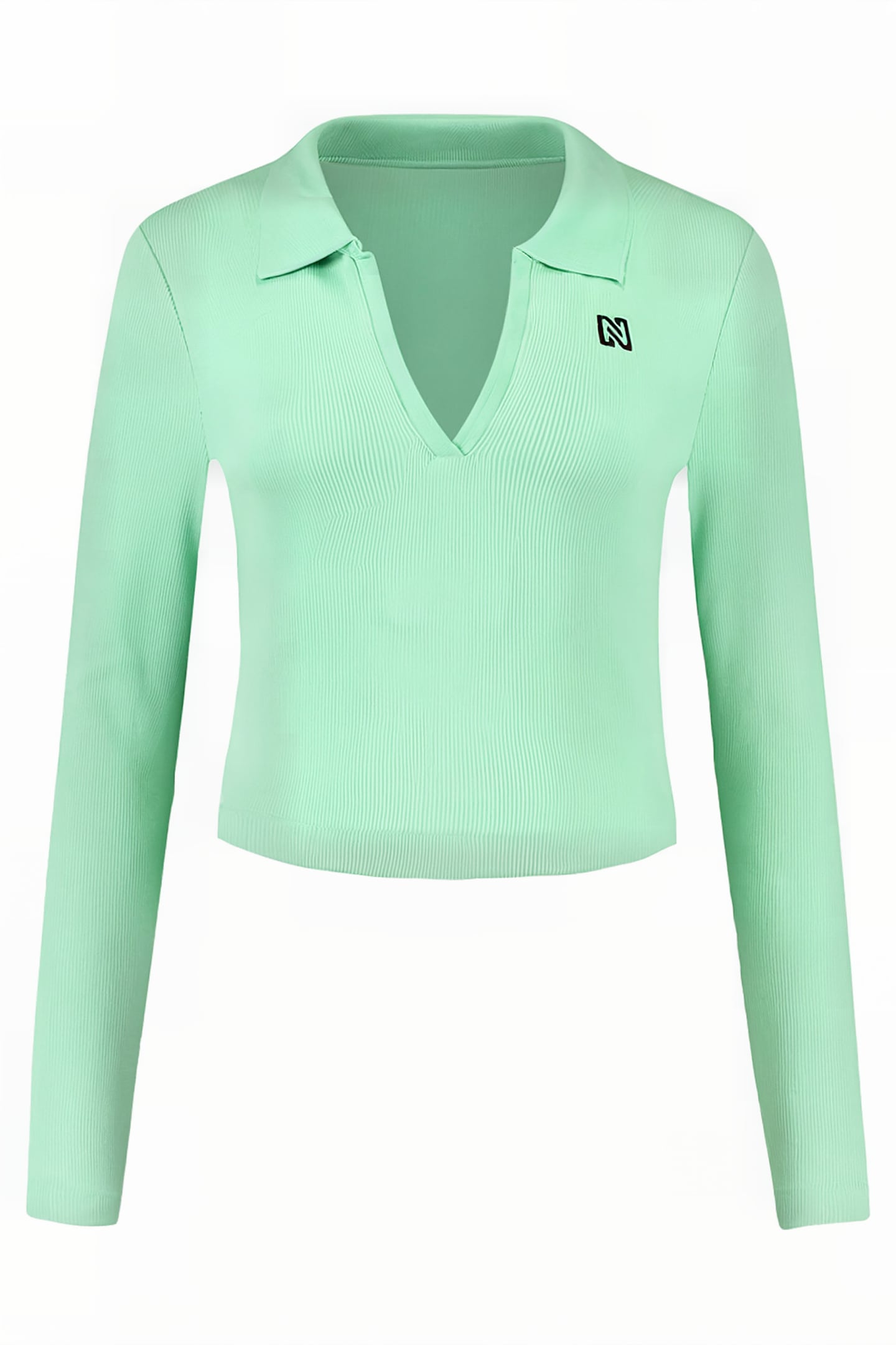 V-NECK COLLAR TOP MINT 1